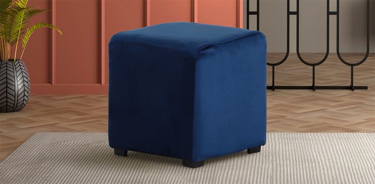 Taburete Cuadrado Noah Azul Marino