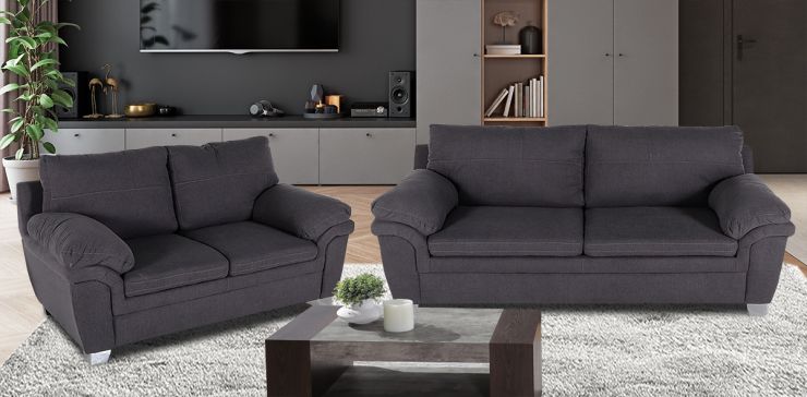 Sala de Microfibra Tennessee Gris